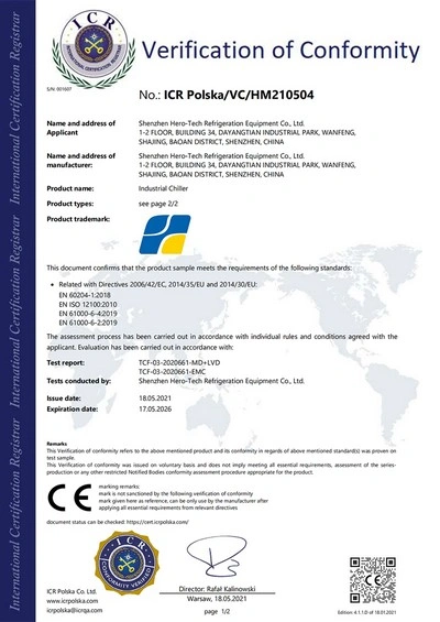 Certificación CE para Exportación